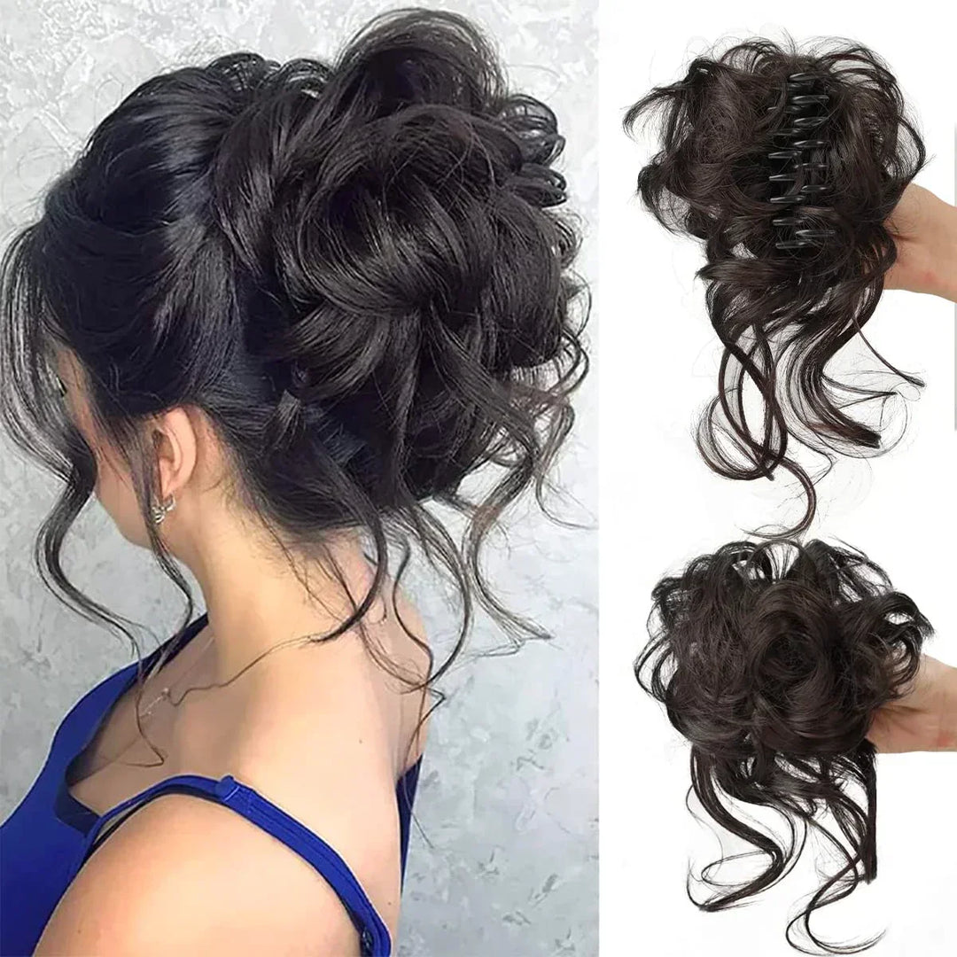 Krullen Chignon – Clip-in Haarextensions met Volume en Natuurlijke Look