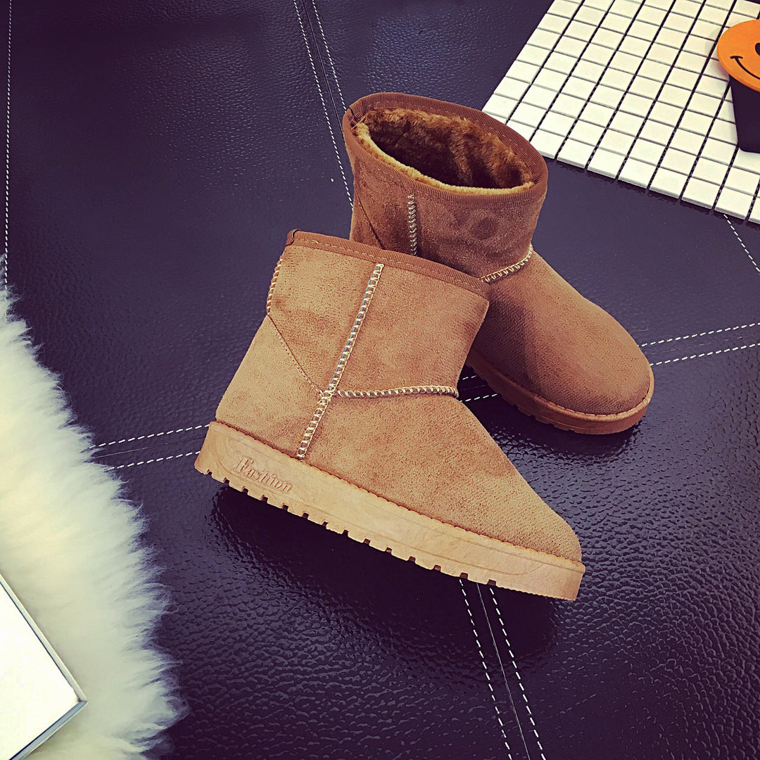 Snowboots voor dames met nepbont en antislip rubberzool