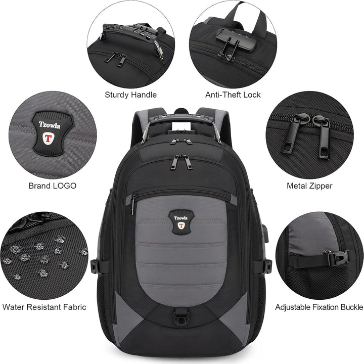 Waterdichte Antidiefstal Laptoprugzak voor Reizen met USB-poort – 45 cm