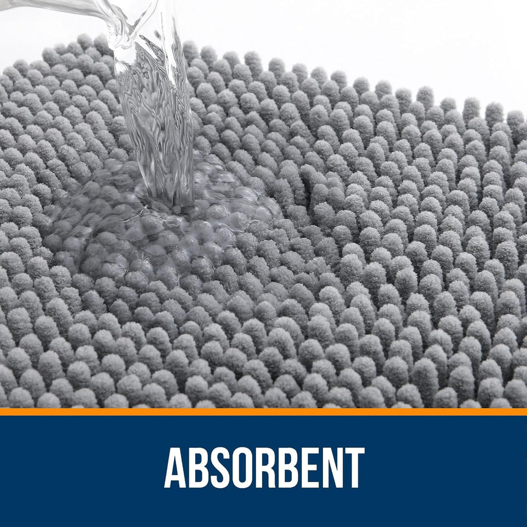 OLANLY Badmat 30x20 | Extra Zacht & Absorberend met Antislip Rubberrug - Sneldrogend en Machinewasbaar - Perfect voor Badkamer, Douche & Woondecoratie