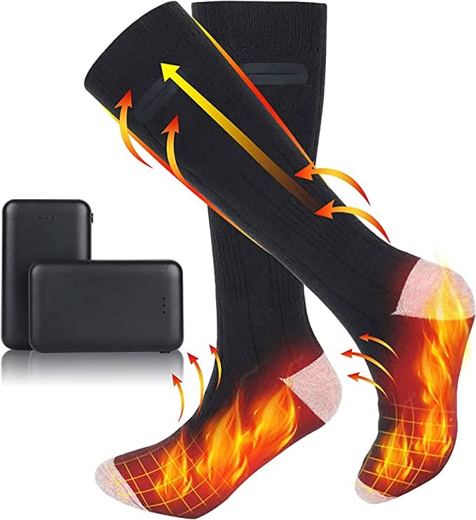 Verwarmde sokken met instelbare warmte en 8+ uur