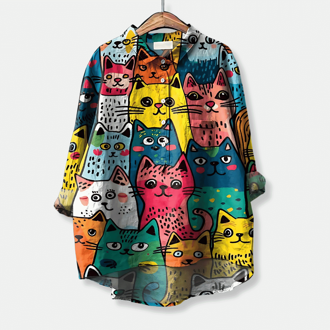 Losse lange blouse voor dames