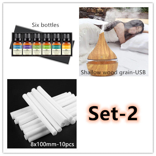 LED aroma diffuser met fijne ultrasone nevel, compact formaat