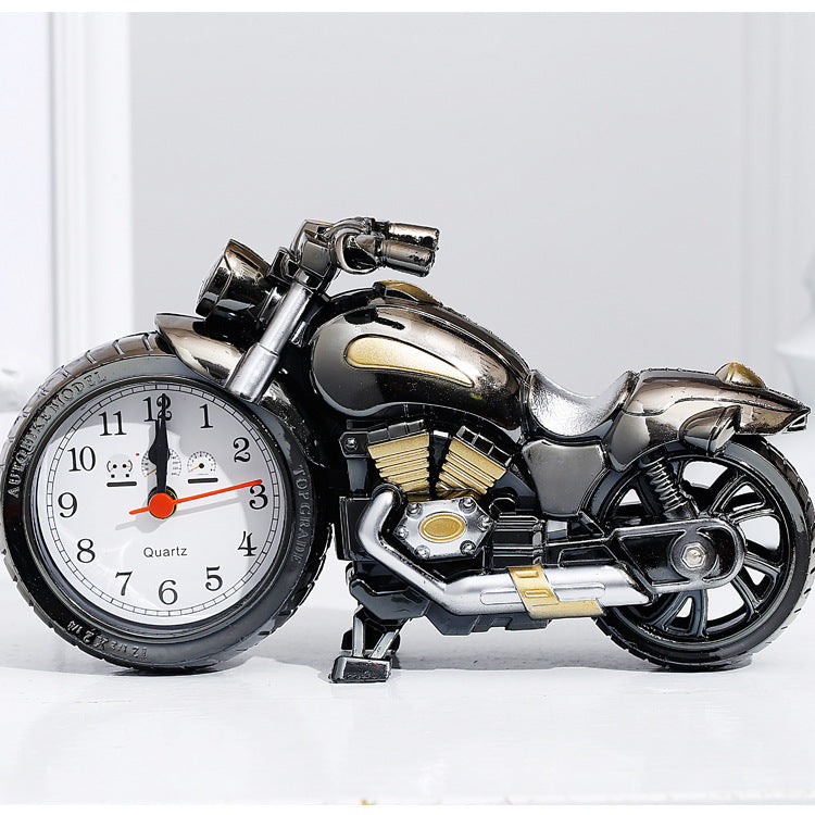 Unieke Retro Motorfiets Wekker - Quartz Home