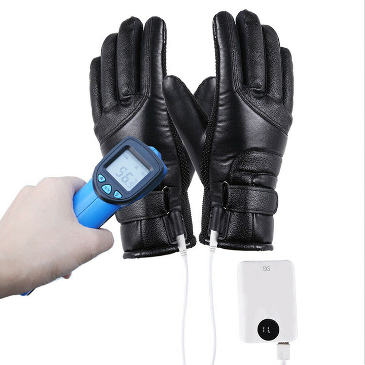 Verwarmde handschoenen met touchscreen, winddicht voor fiets en ski