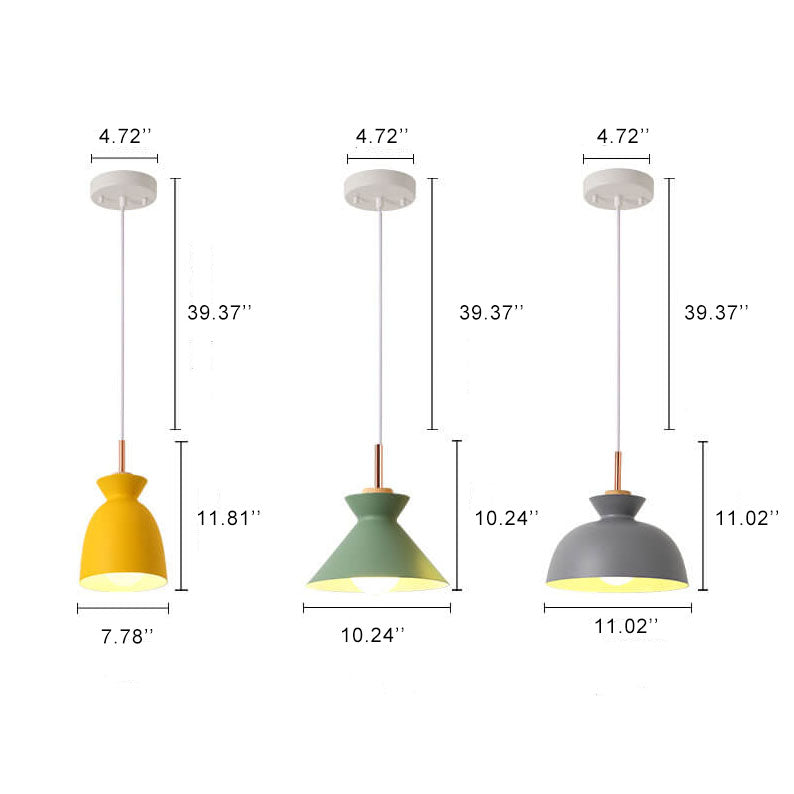 Scandinavische Hanglamp | Design in Metaal | 1-Lichts | Moderne Kleuropties