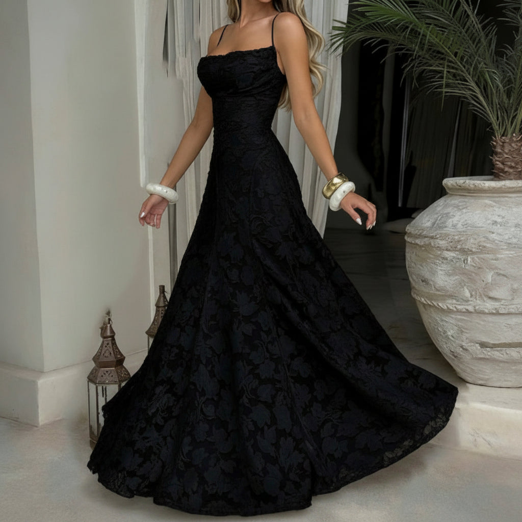 Summer Women's Sexy Sling Chiffon Elegant Backless Dress