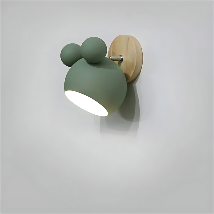 LumiMickey Nordic Wandlamp | Schattige LED-wandlamp in de vorm van een muisje voor een gezellige kinderkamer en speelkamer.