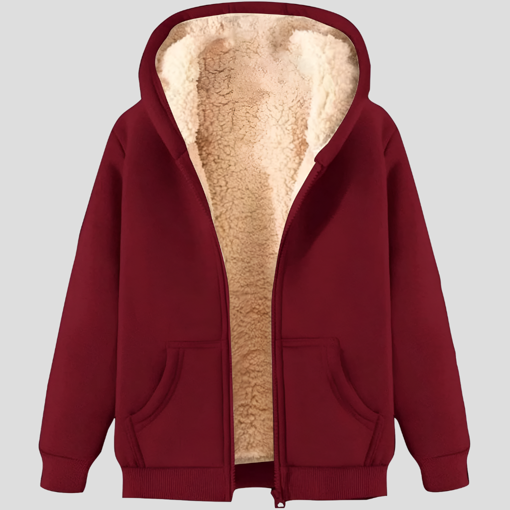 Warme fleecegevoerde winterhoodie voor heren