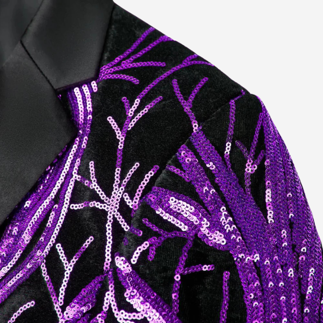 Luxe Pailletten Blazer Heren