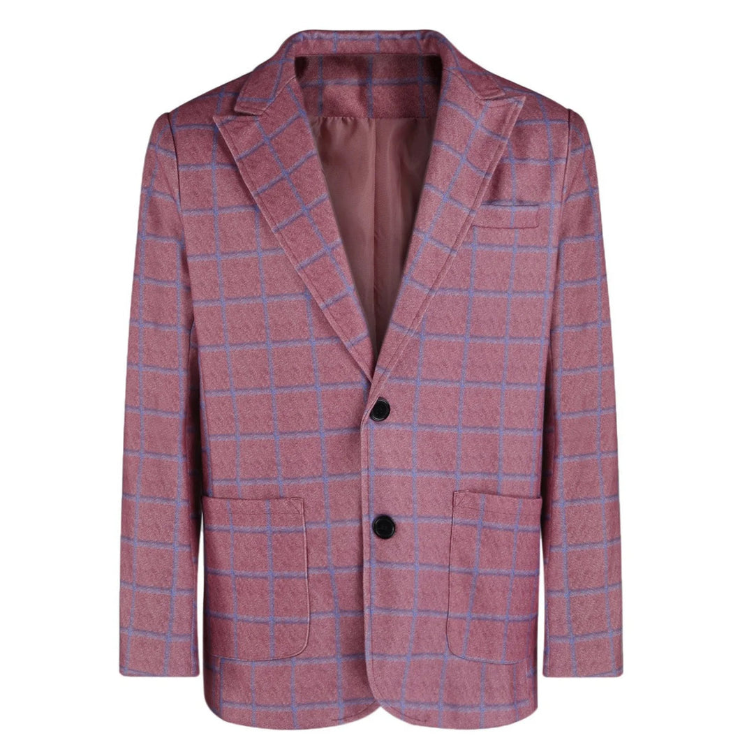 Vintage Heren Blazer met Ruitenprint