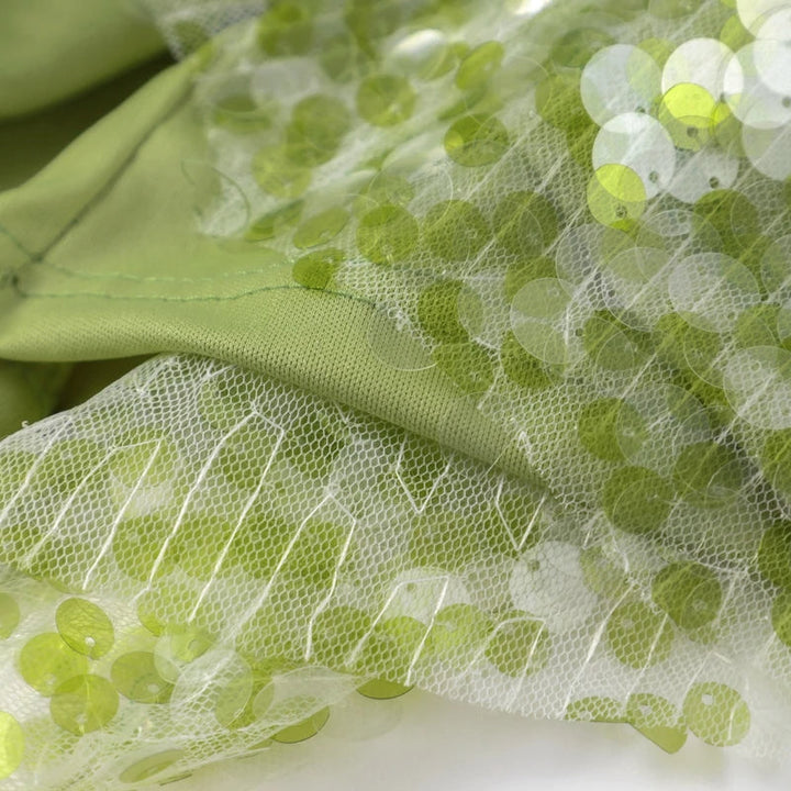 Luxe Paillettenjurk met Open Rug en Spaghettibandjes