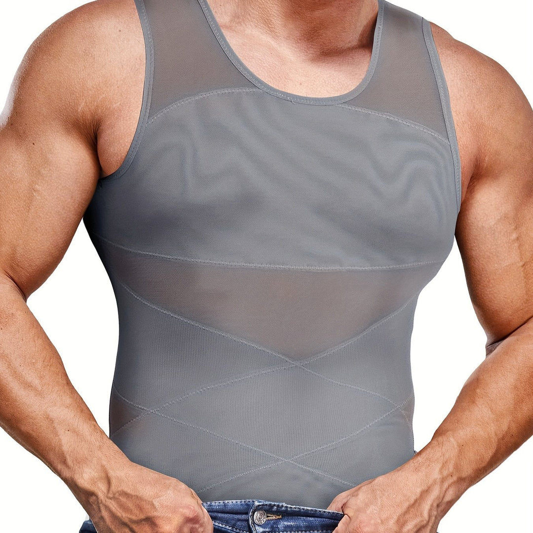 Heren Shapewear Tanktop Buikcontrole Mouwloos Onderhemd