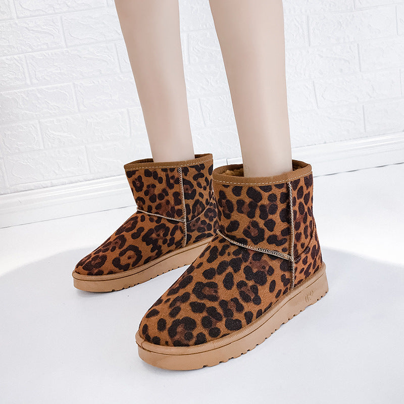 Snowboots voor dames met nepbont en antislip rubberzool