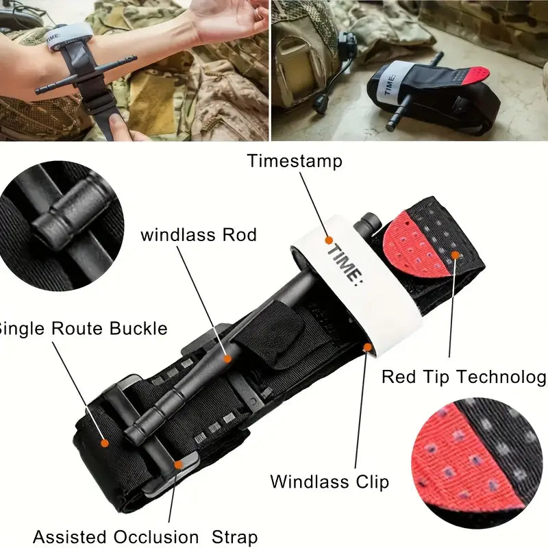 SurviPack 156-delige 30-in-1 Eerste Hulp Kit – Complete Overlevingskit voor Thuis, Kamperen, Wandelen en Reizen, Multifunctionele Draagtas