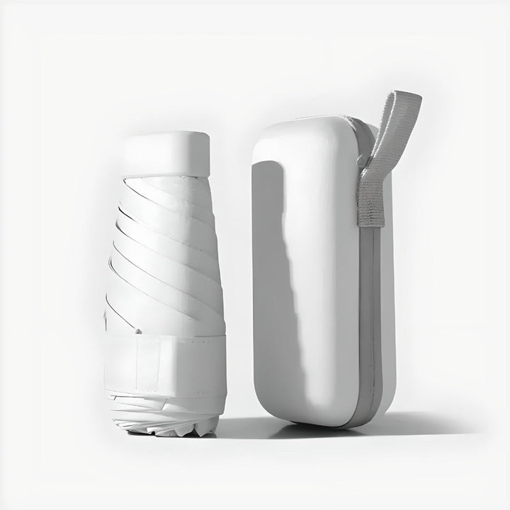 Compacte reisparaplu en koffer