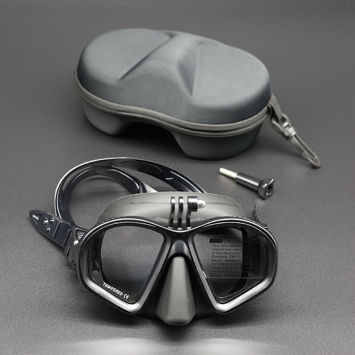 Gehard Duikmasker met Etui - Duikbril met Antifog en Camerahouder