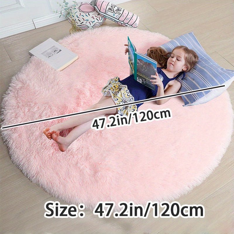 Rond Fluffy Vloerkleed - Clouda