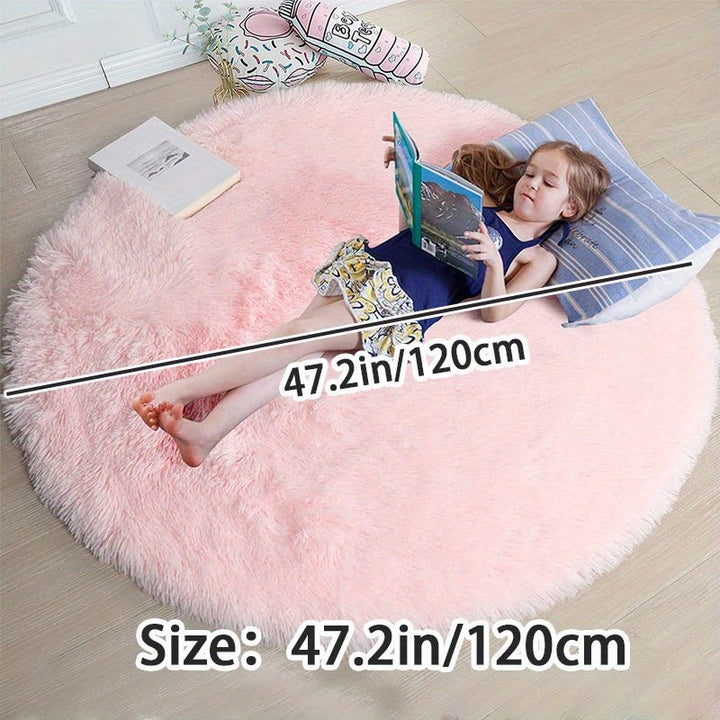 Rond Fluffy Vloerkleed - Clouda