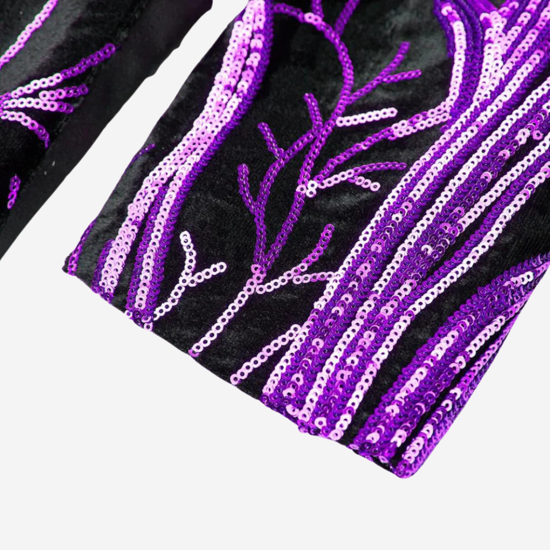 Luxe Pailletten Blazer Heren