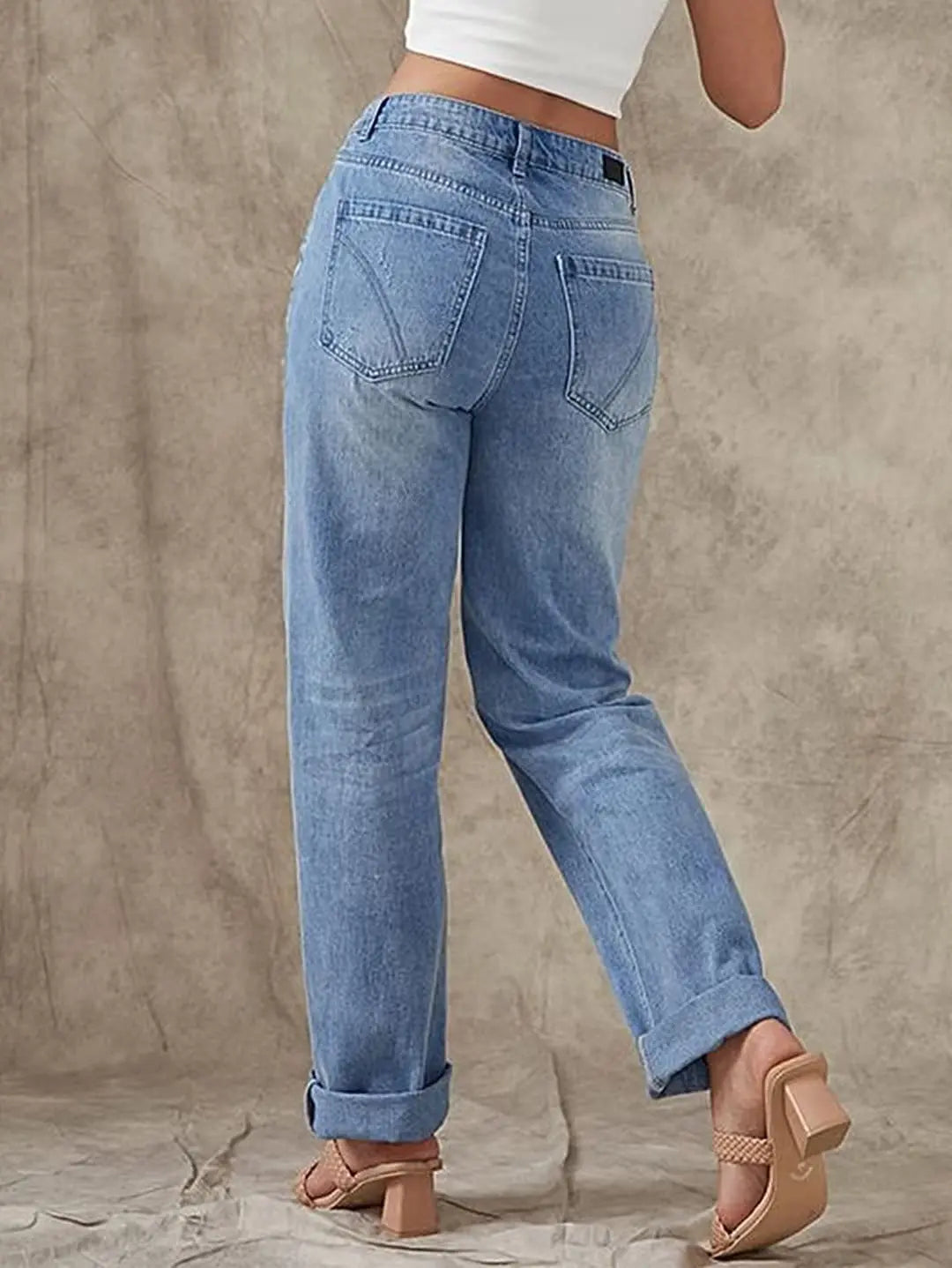 Rechte jeans met lage taille voor Vrouwen