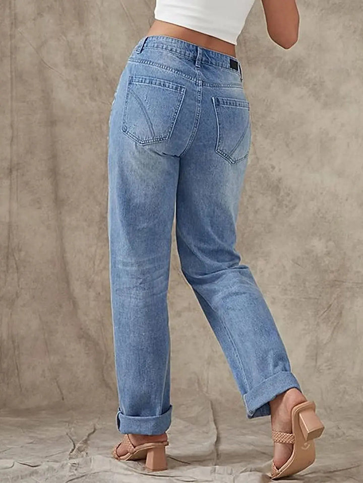 Rechte jeans met lage taille voor Vrouwen
