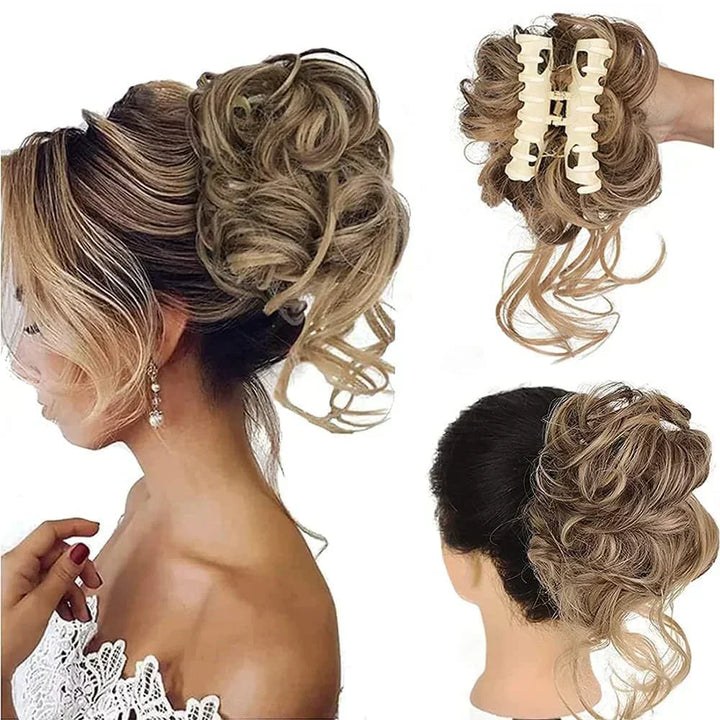 Krullen Chignon – Clip-in Haarextensions met Volume en Natuurlijke Look