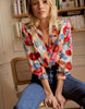 Overhemd met bloemenprint en knoopjes