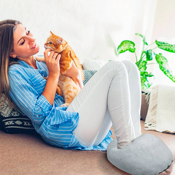 Elektrische voetenwarmer XL met instelbare warmte en wasbare voering