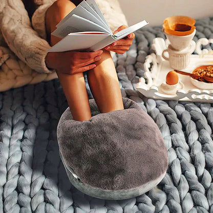 Elektrische voetenwarmer XL met instelbare warmte en wasbare voering