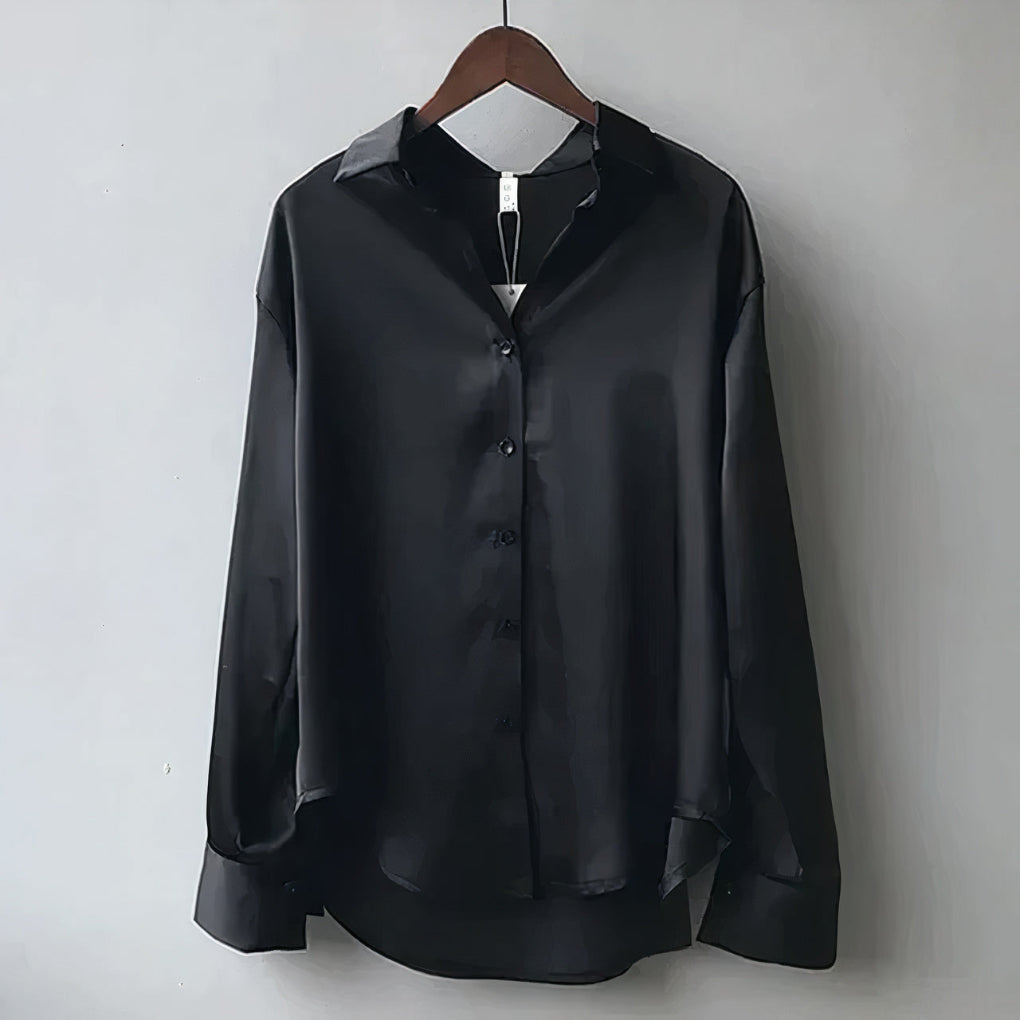 Elegante satijnen blouse