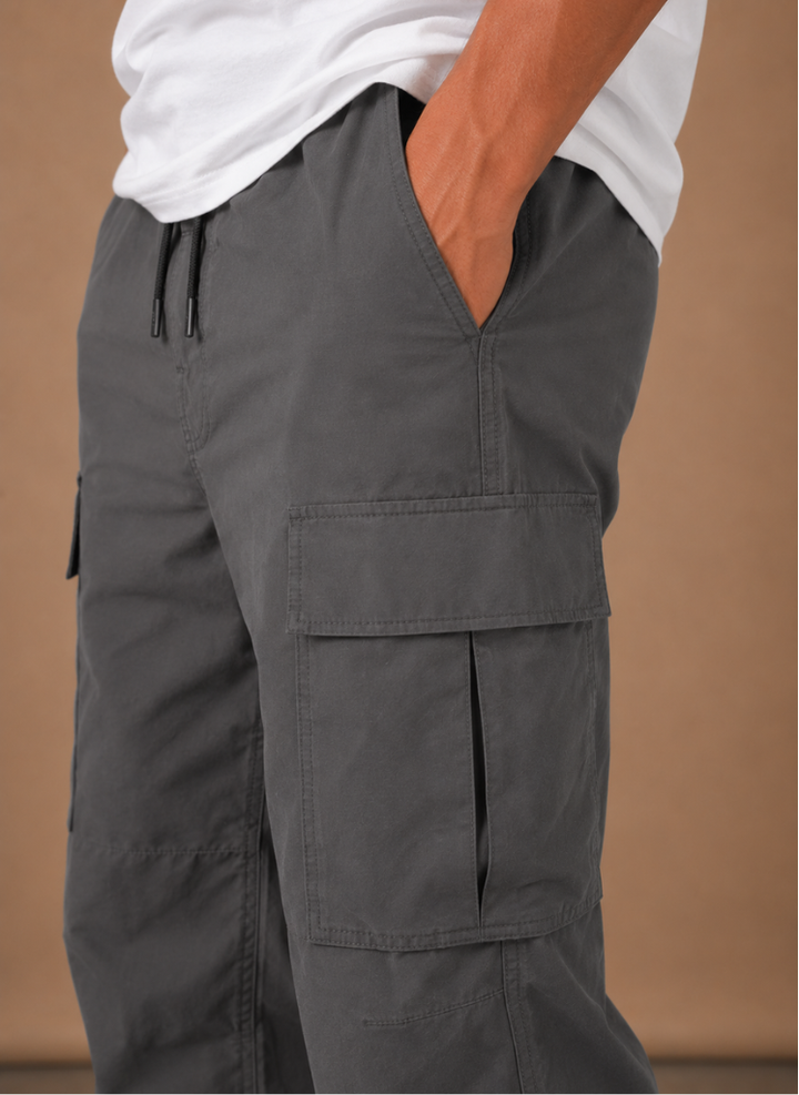 Heren Cargo Broek Relaxed Fit Straight-Leg