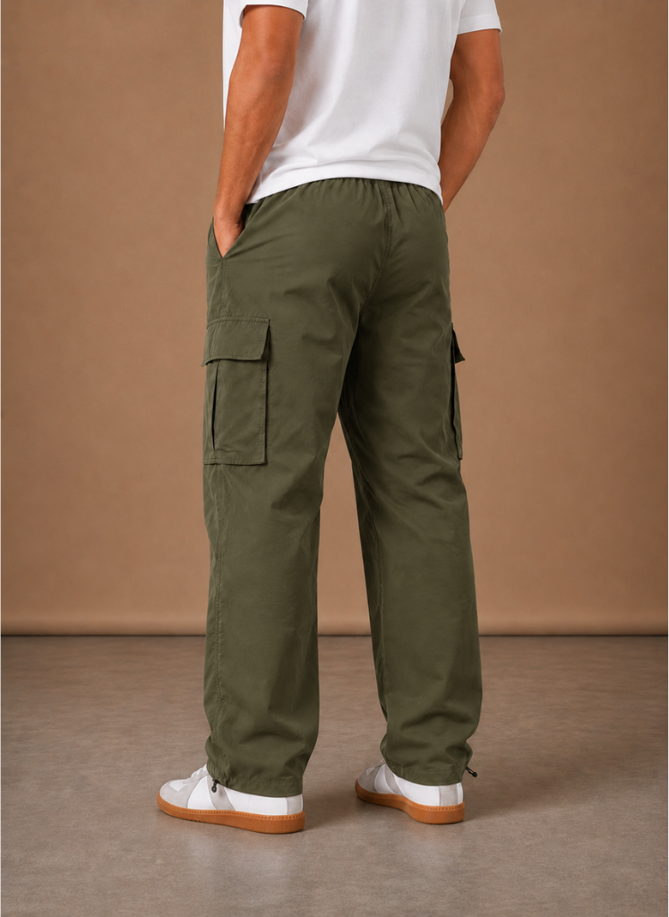 Heren Cargo Broek Relaxed Fit Straight-Leg
