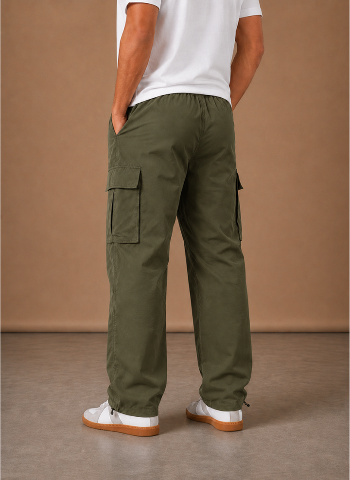 Heren Cargo Broek Relaxed Fit Straight-Leg