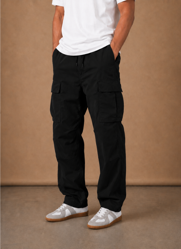 Heren Cargo Broek Relaxed Fit Straight-Leg