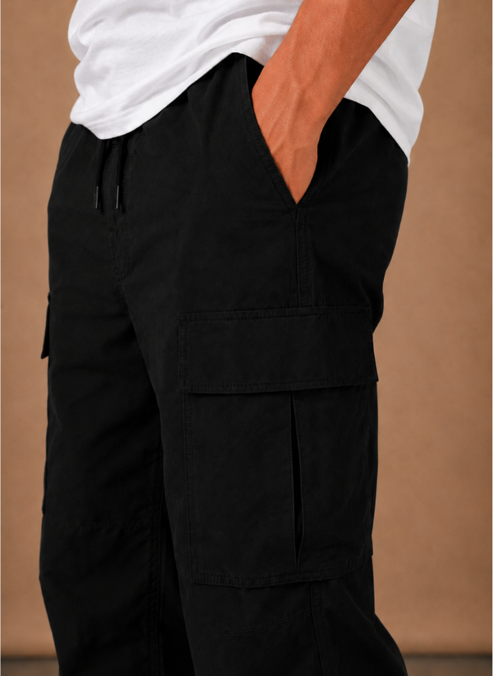 Heren Cargo Broek Relaxed Fit Straight-Leg
