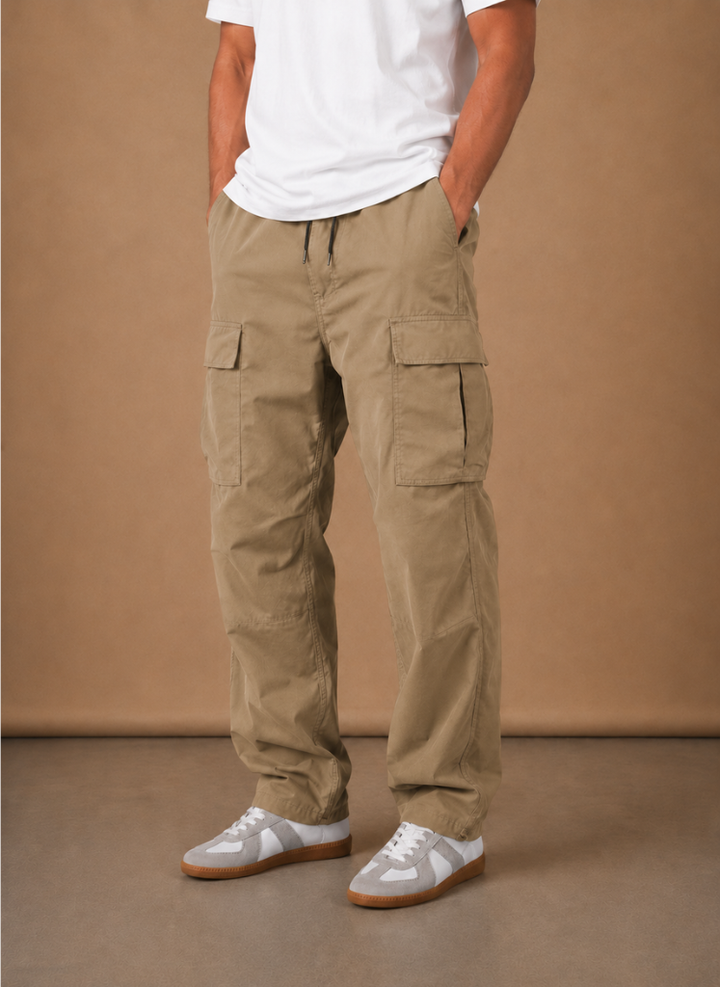 Heren Cargo Broek Relaxed Fit Straight-Leg
