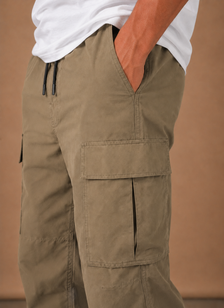 Heren Cargo Broek Relaxed Fit Straight-Leg