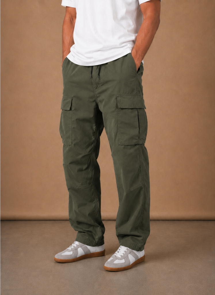 Heren Cargo Broek Relaxed Fit Straight-Leg