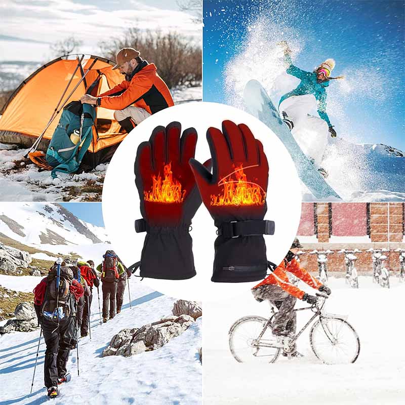 Verwarmde handschoenen op batterijen – instelbare warmte voor gebruik in de winter