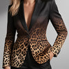 Getailleerde Blazer met Luipaardprint