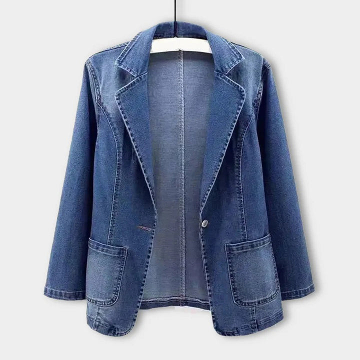 UrbanEdge – Denim Blazer met Klassieke Pasvorm
