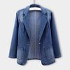 UrbanEdge – Denim Blazer met Klassieke Pasvorm