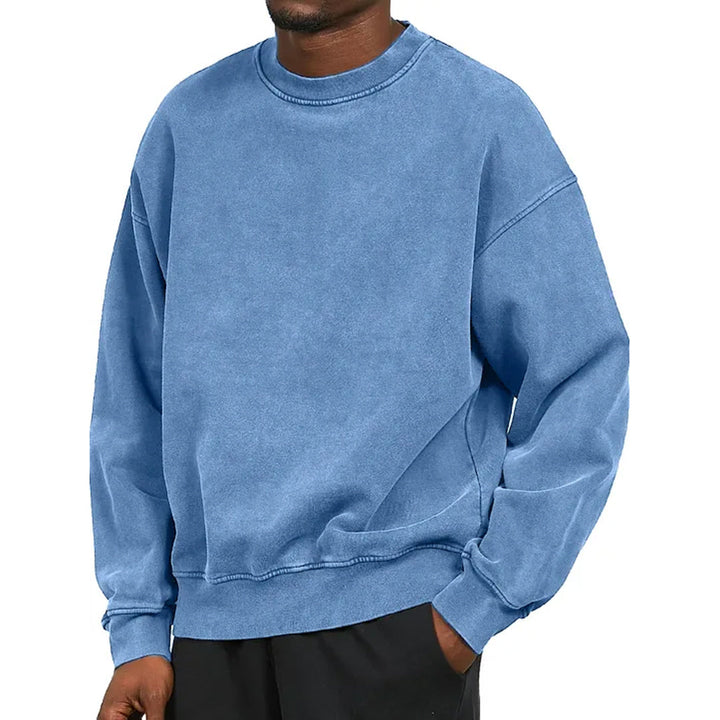 Comfortabel Washed Heren Sweater - Fours