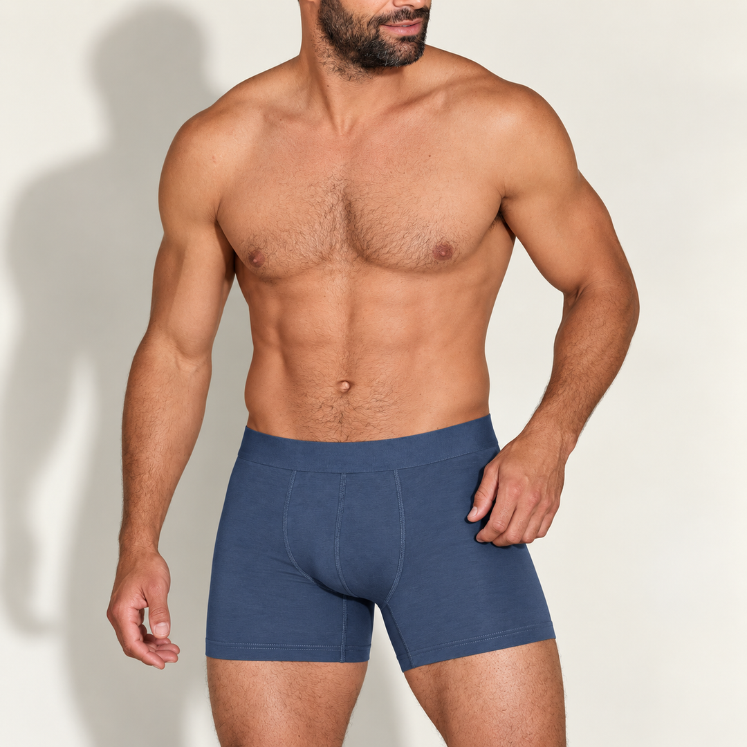 Zachte modal boxerbriefs, langer been, niet opkruipend ondergoed