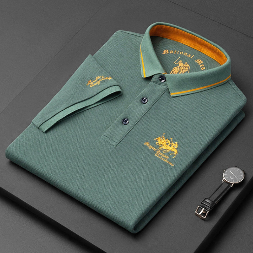 Casual poloshirt met knoopjes voor heren