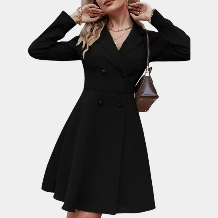 Elegante A-lijn blazerjas met vrouwelijke snit