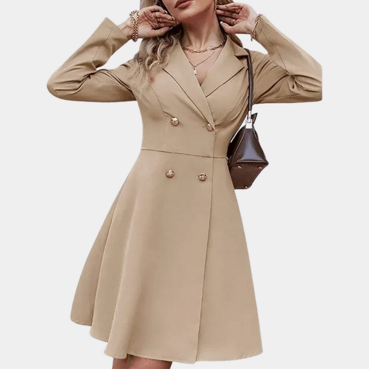 Elegante A-lijn blazerjas met vrouwelijke snit