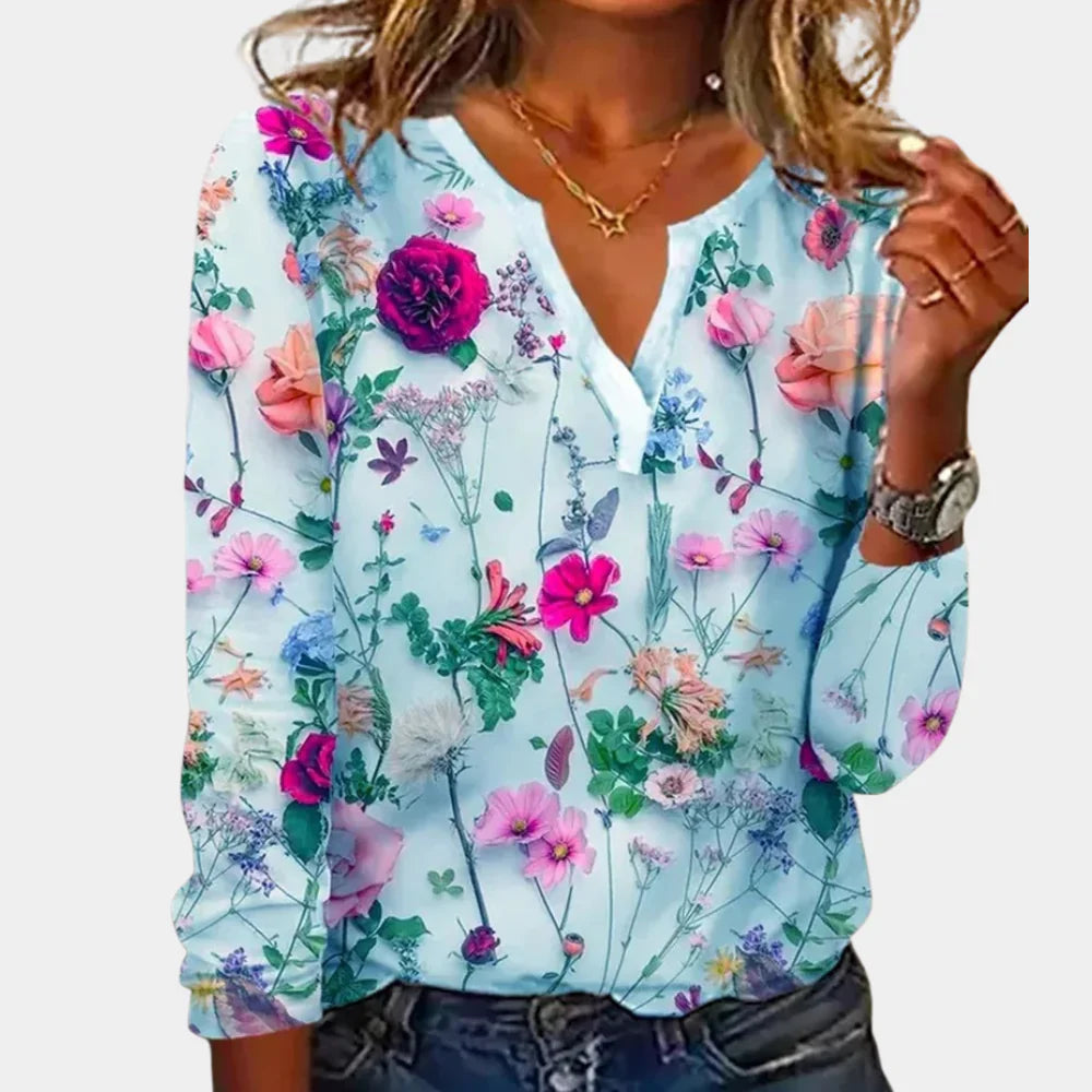 Casual Gebloemde Blouse Dames