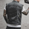 Mouwloos Denim Vest voor Heren